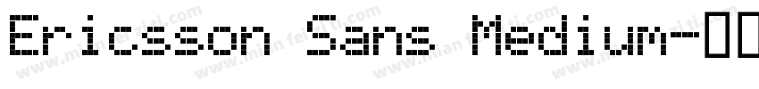 Ericsson Sans Medium字体转换